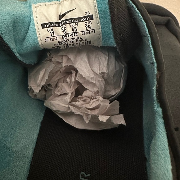 Nike Zoom Stefan Janoski PR Leather and Canvas Black with Blue - Picture 6 of 9